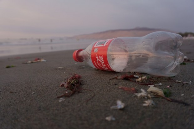 Empty Coca Cola bottle 