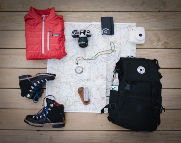Hiking gears and clothing