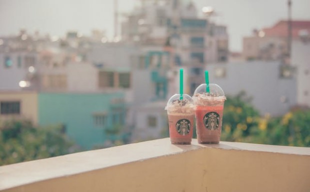 Two starbucks cold drinks