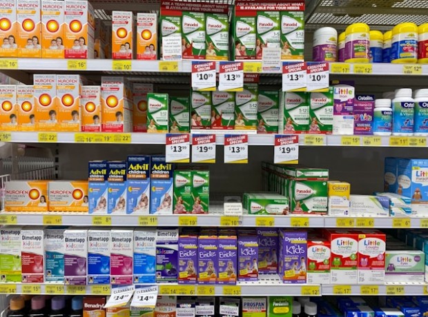 Medicines on the shelves