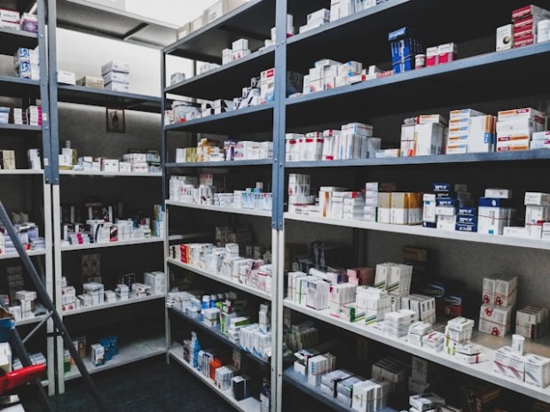 A room filled with medicines