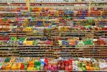 High angle angle phtography of grocery store