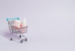 Cosmetic Products in a cart