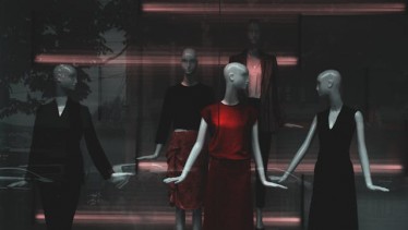 Mannequins in a clothing store
