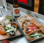 Tacos on a tray