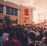 People infront of Target