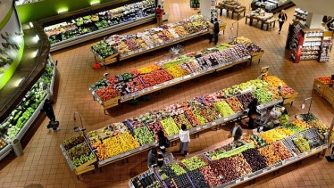 Aerial Shot of a Supermarket