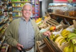 A man buying groceries