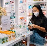 Woman in a pharmacy